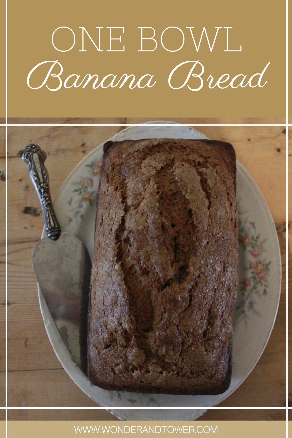 one bowl banana bread
