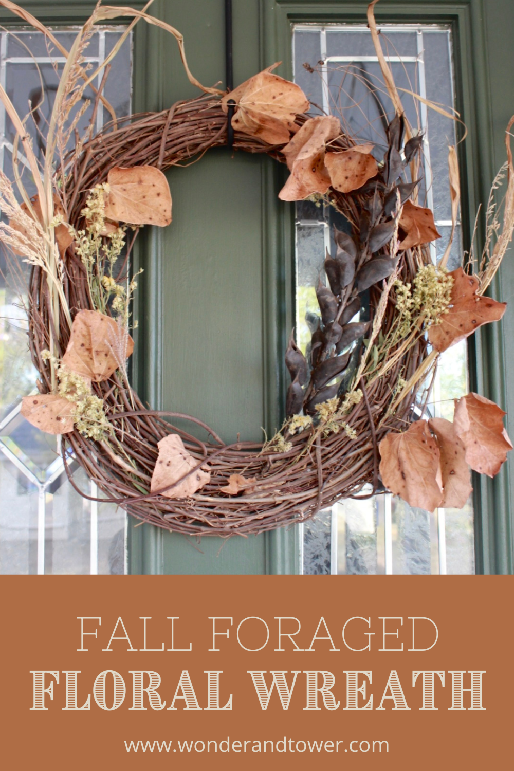 fall foraged floral wreath