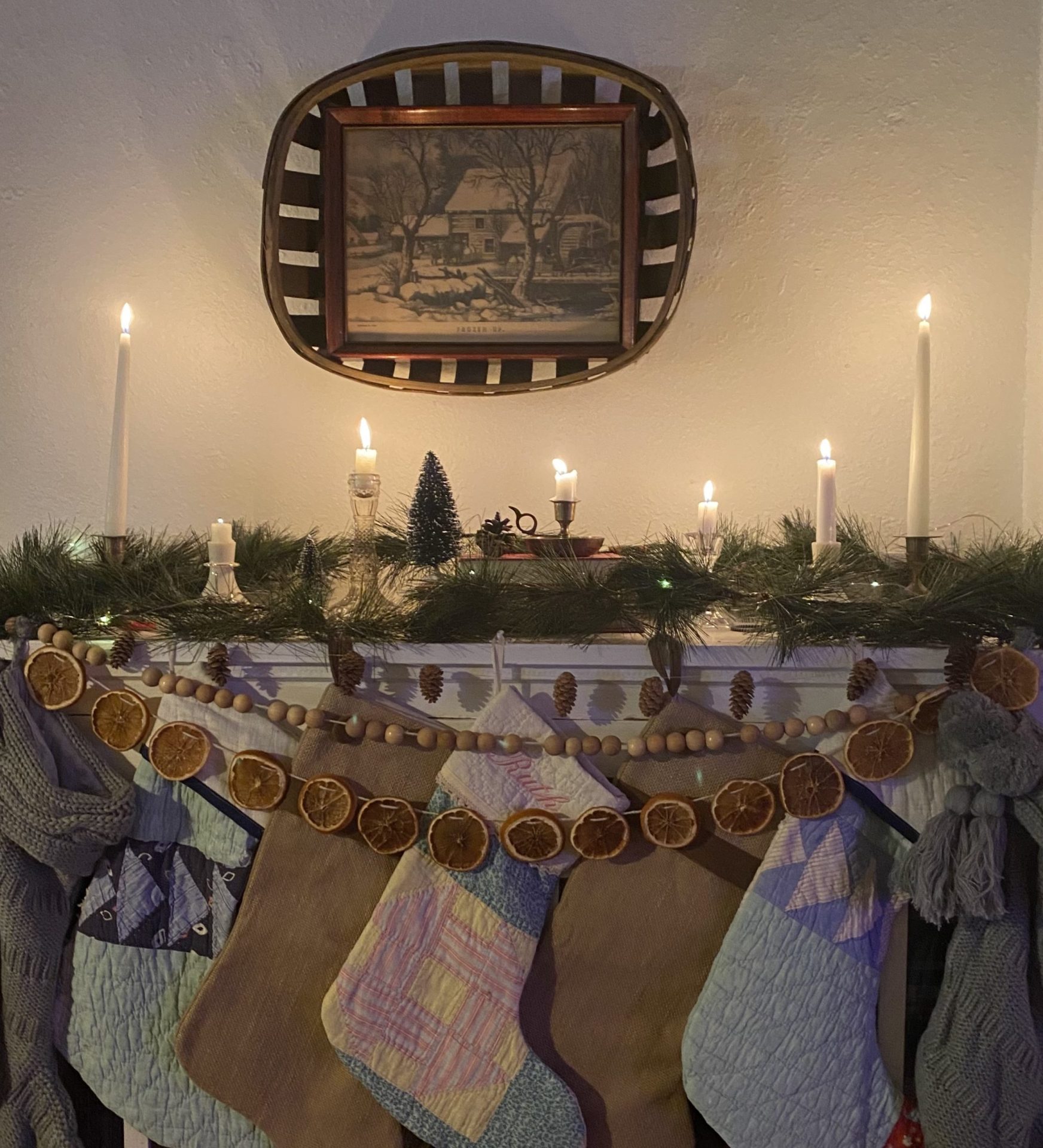 dried orange garland diy