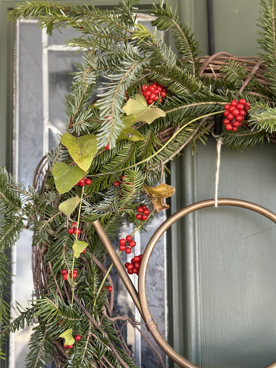 foraged Christmas wreath