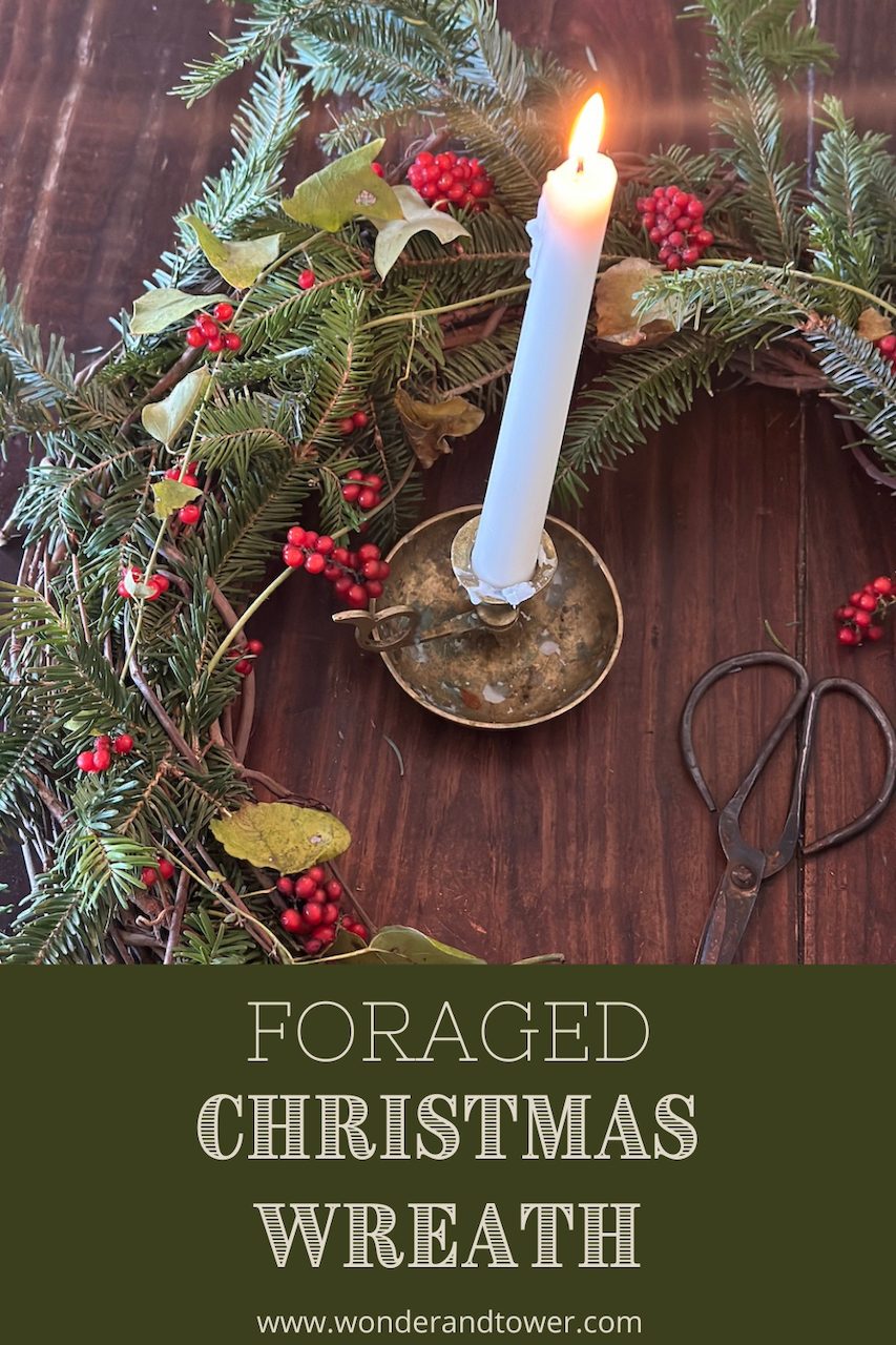 foraged Christmas wreath