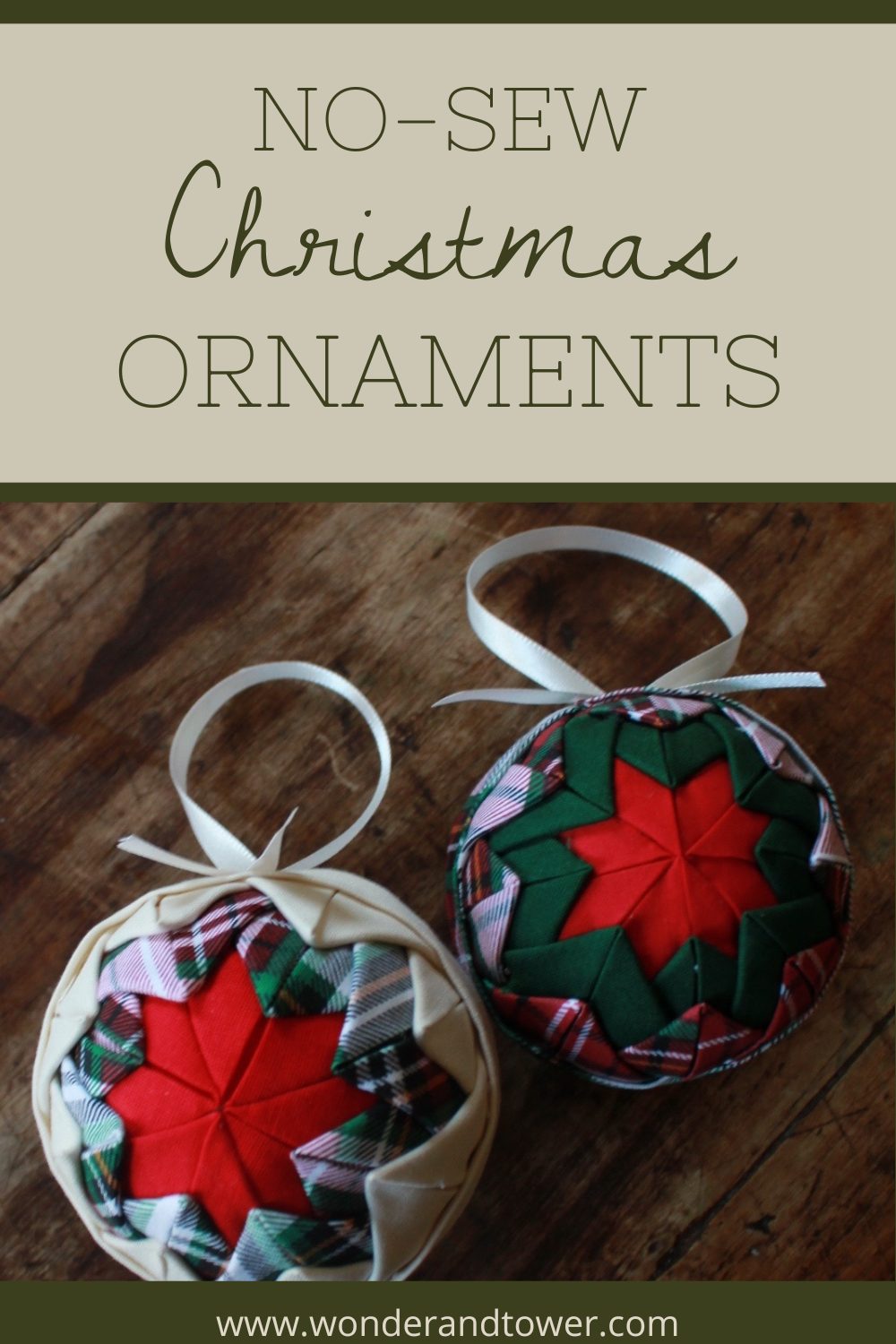 No-Sew Christmas Ornaments