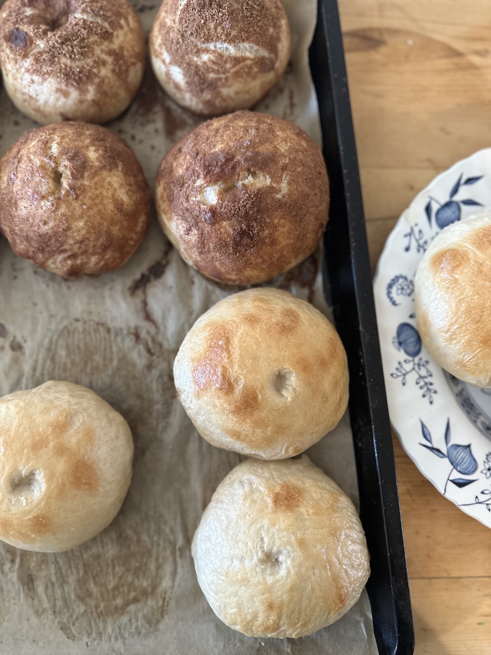 homemade sourdough discard bagels