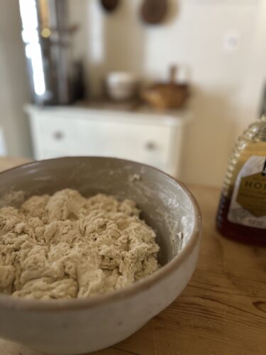 sourdough discard bagels dough