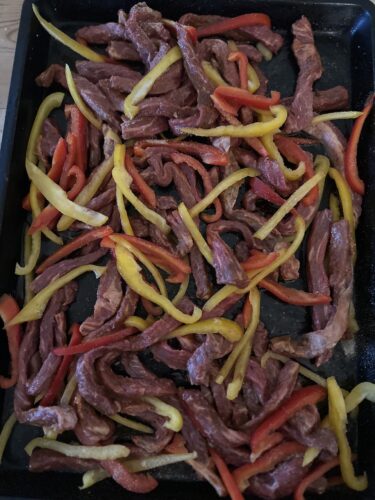 sheet pan steak fajitas eating well