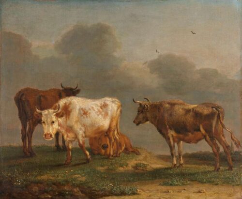 cow vintage art prints