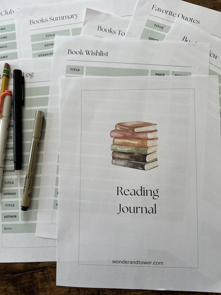 reading journal ideas layout