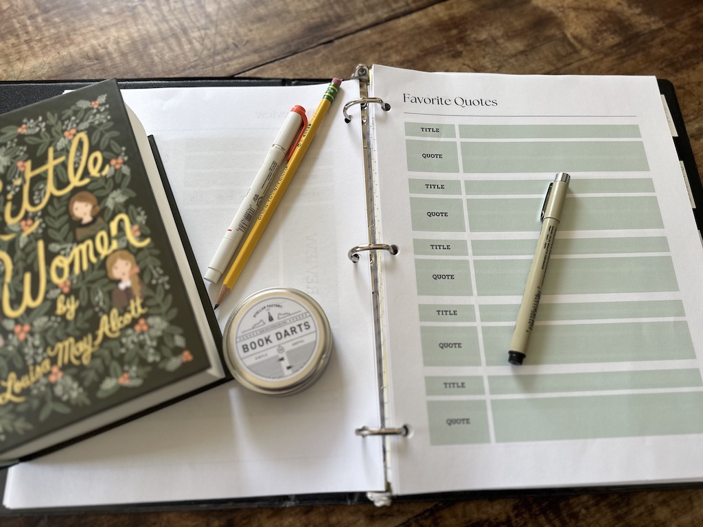 reading journal ideas