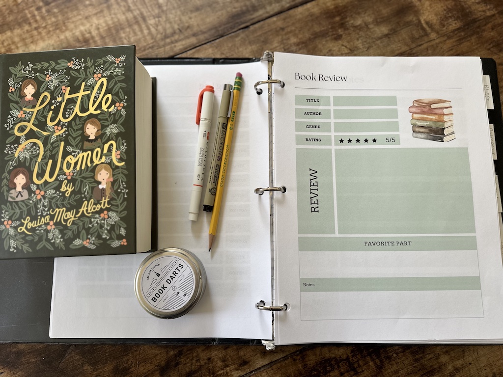 reading journal printable