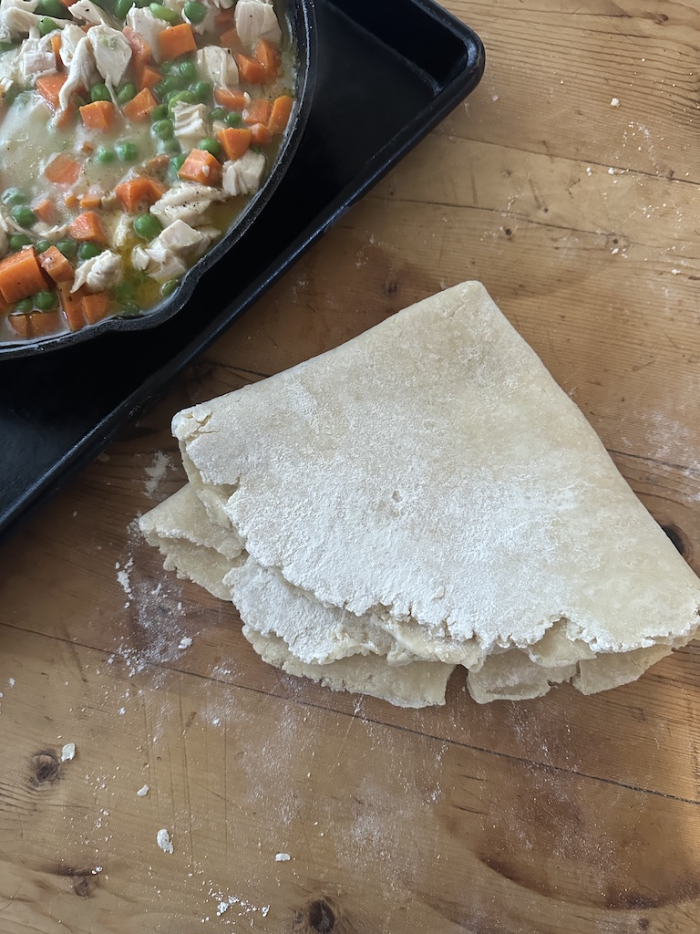 Cast Iron Chicken Pot Pie easy