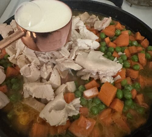 Cast Iron skillet Chicken Pot Pie