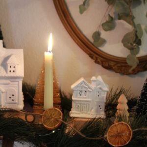 dried orange garland decor