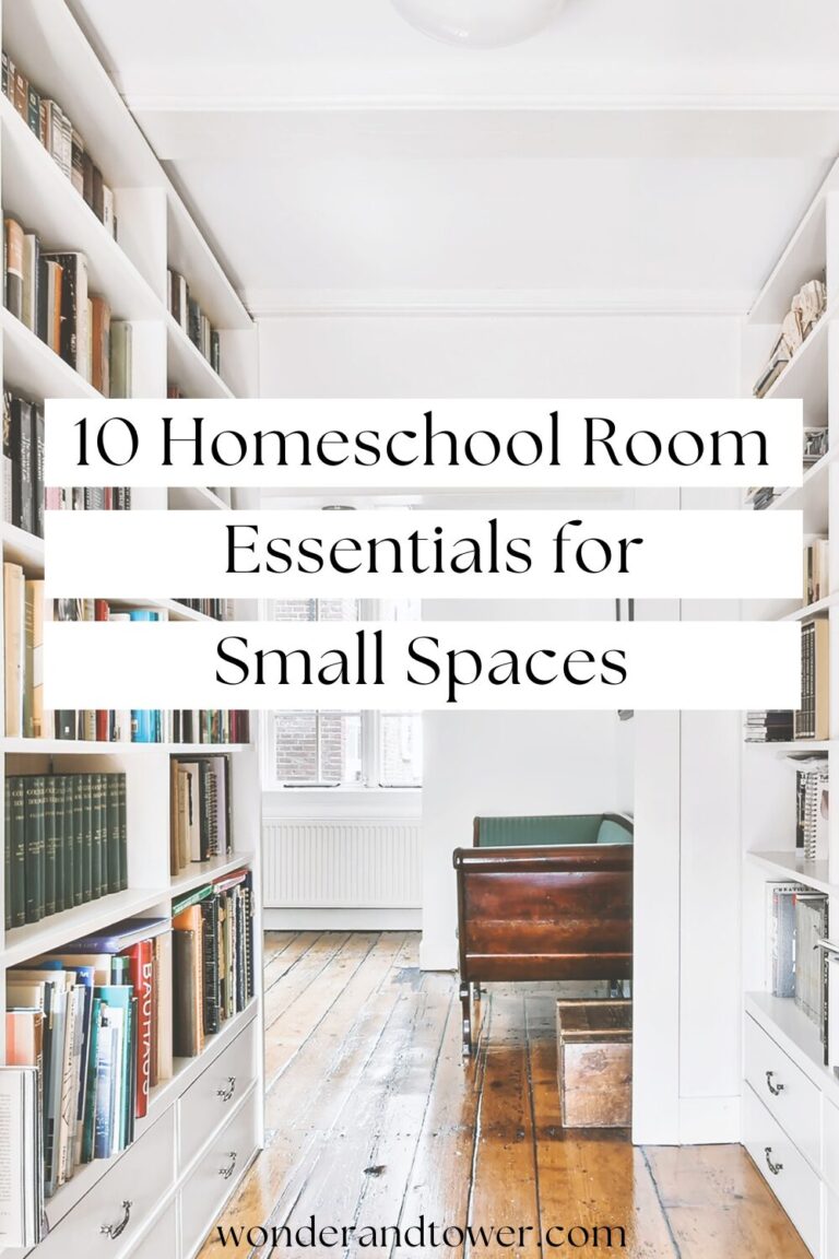 View of 10 Simple Homeschool Room Essentials for Small Spaces