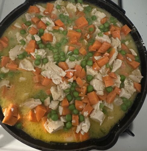 mini Cast Iron Chicken Pot Pie