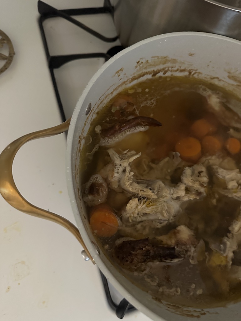 rotisserie chicken bone broth recipe