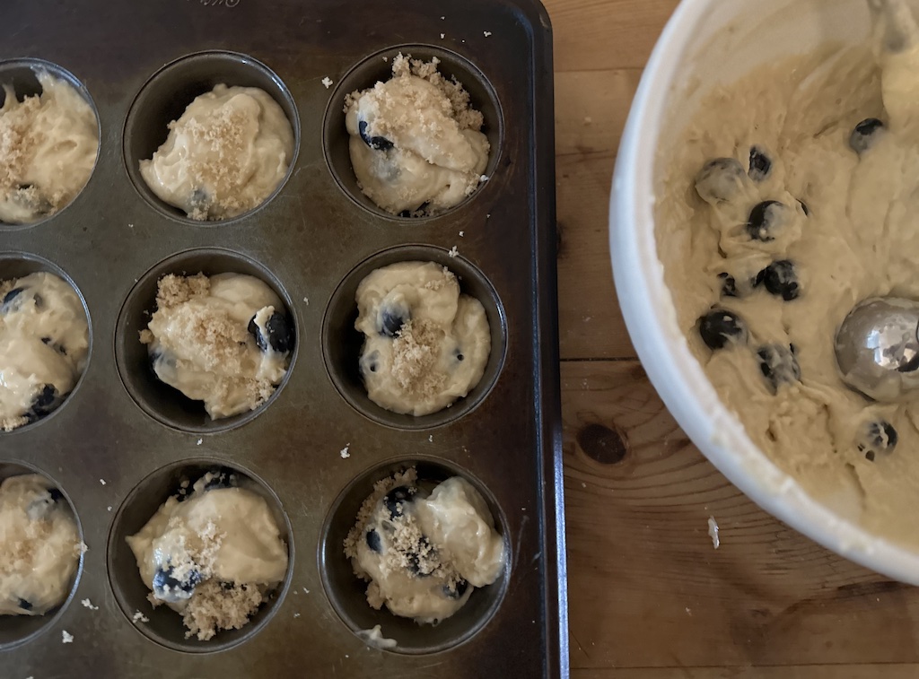 sourdough blueberry muffins healthy