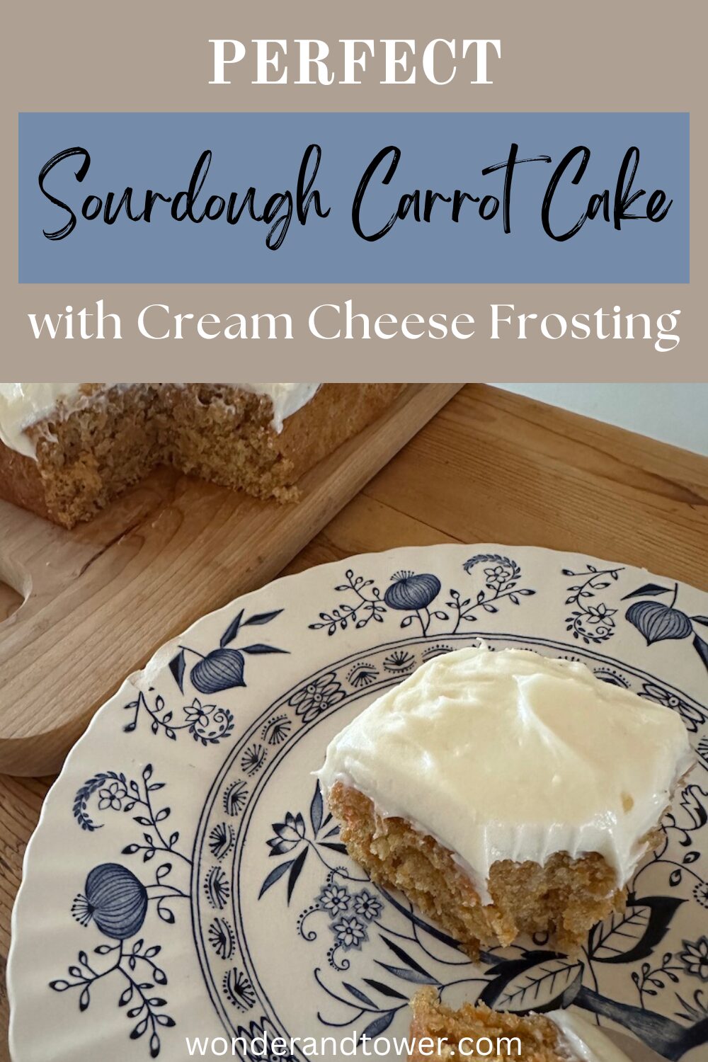 sourdough carrot cake