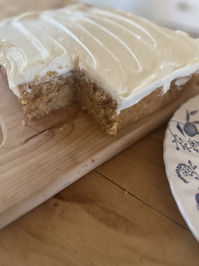 sourdough carrot cake loaf