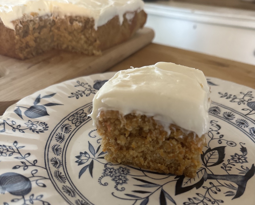 sourdough carrot cake muffins