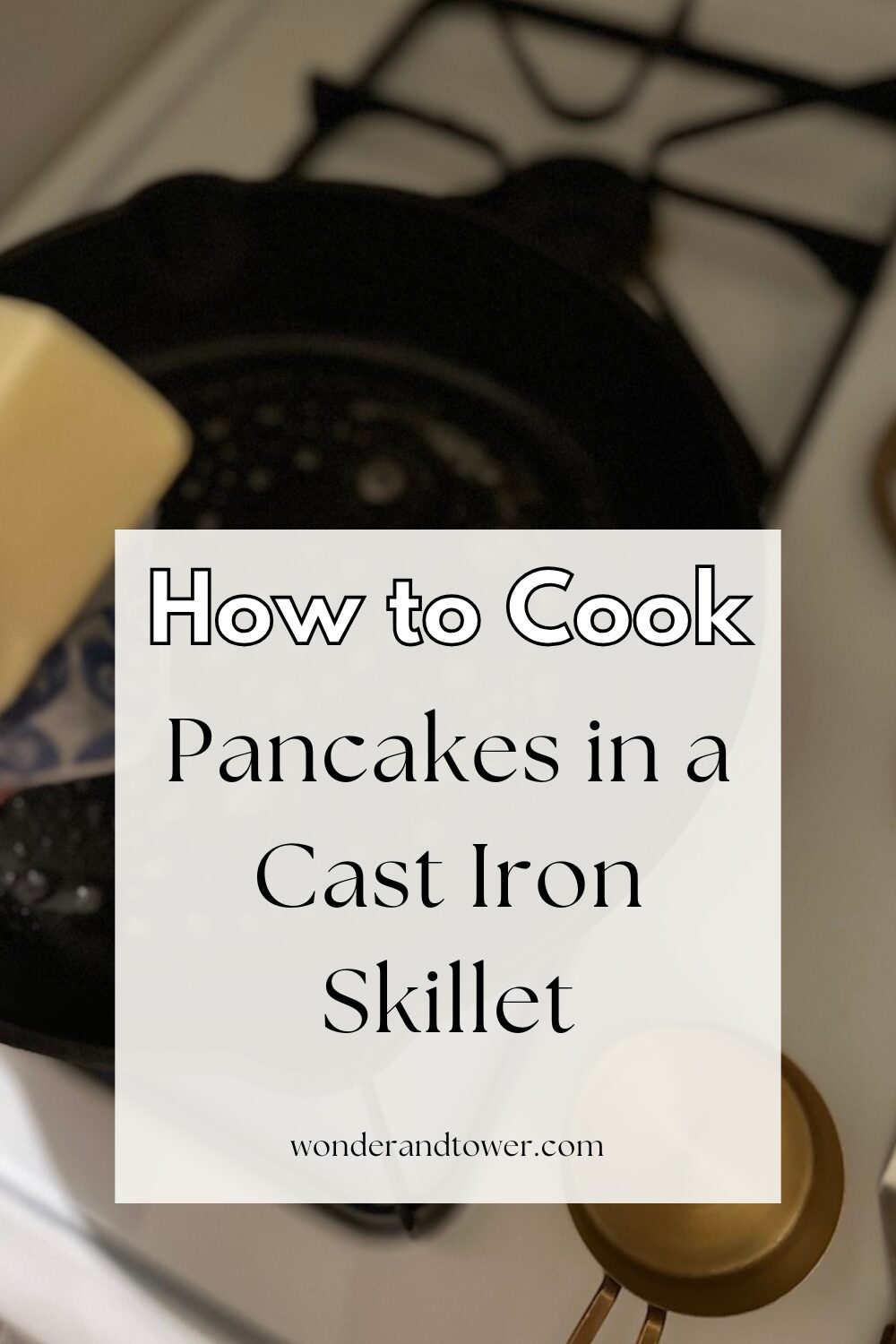 pancakes in cast iron skillet