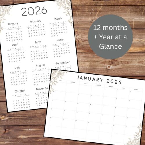 2026 Printable Calendar
