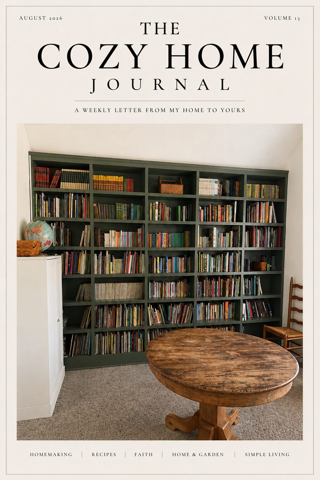 A Finished Home Library