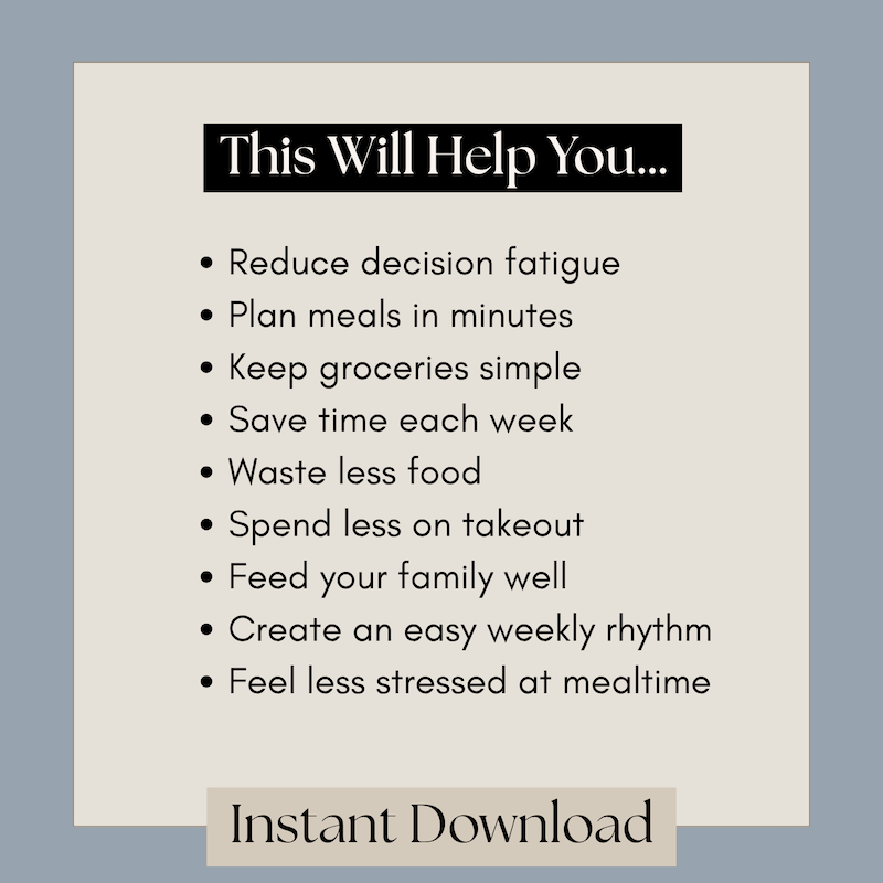 meal planning template