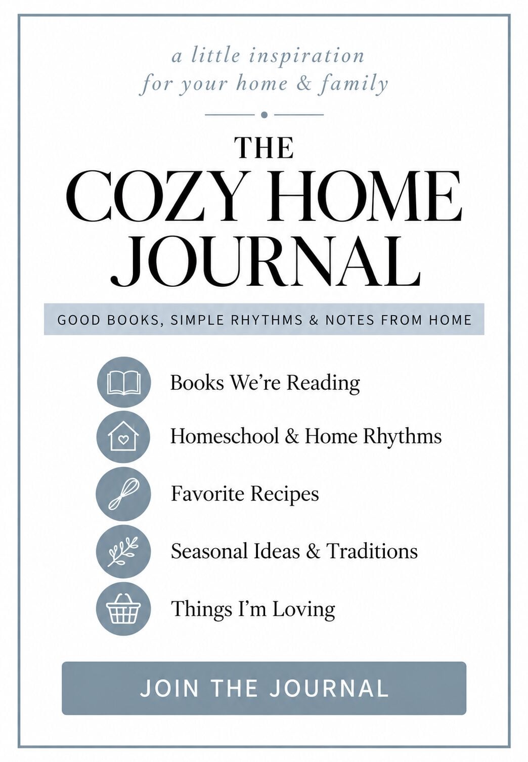 Cozy Home Journal Signup